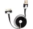 Кабель REXANT USB для iPhone 4 slim шнур плоский 1М черный 18-1980 2