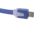 Универсальный кабель REXANT USB microUSB шнур плоский 1М синий 18-4275 3
