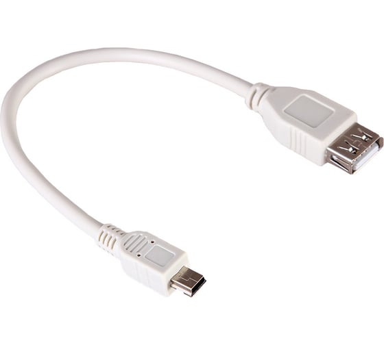 Шнур REXANT mini USB male - USB-A female 0.2M 18-1132