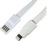 Кабель REXANT USB для iPhone 5/6/7 моделей плоский силиконовый шнур, белый 18-1977 2