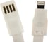 Кабель REXANT USB для iPhone 5/6/7 моделей плоский силиконовый шнур, белый 18-1977 3