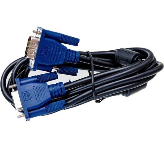 Кабель удлинитель Gembird VGA Pro 15M/15F 1.8 м экран ферритовые кольца пакет CC-PVGAX-6