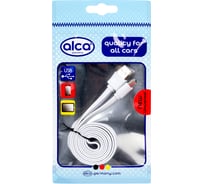 Кабель Alca USB Typ C 2.0 белый 510670