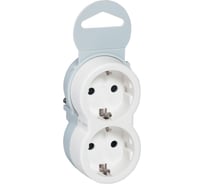 Многорозеточный блок Legrand Элиум 2х2К+3 с кронштейном для крепления к стене 16 А вертикальное подключение белый Leg 050655