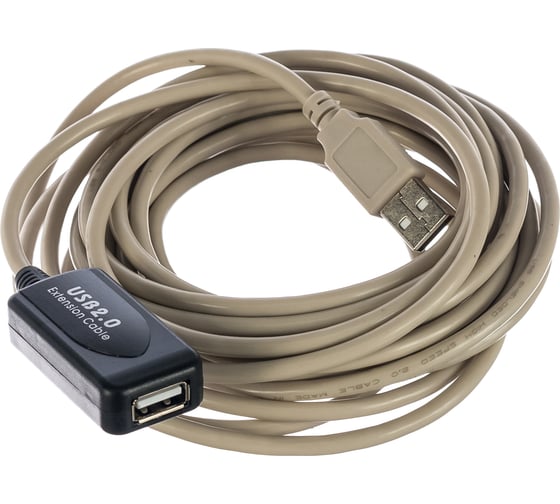 Кабель удлинитель Gembird USB 2.0 активный Cablexpert UAE016, AM/AF, 4.8м UAE016 1