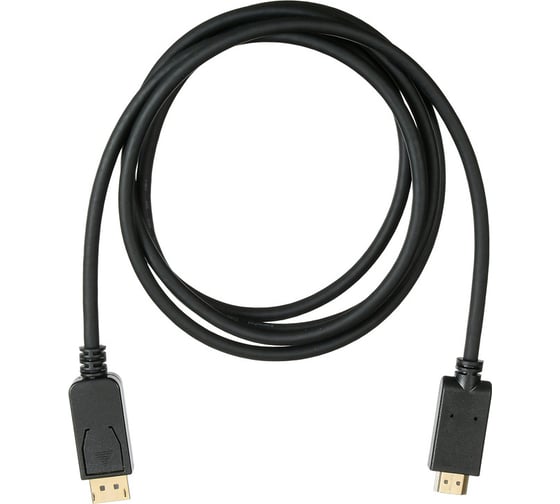 Кабель аудио-видео BURO v. 1.2 DisplayPort (m)/HDMI (m) 2м. позолоченные контакты, черный, (BHP DPP_HDMI-2) 1147189