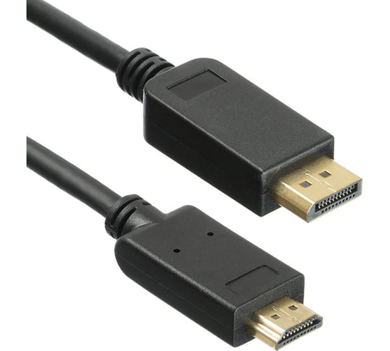 Кабель аудио-видео BURO v. 1.2 DisplayPort (m)/HDMI (m) 2м. позолоченные контакты, черный, (BHP DPP_HDMI-2) 1147189