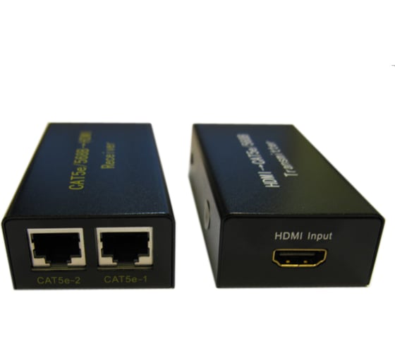 HDMI удлинитель по витой паре REXANT RJ-458P-8C кат. 5е/6, передатчик+приемник 17-6906
