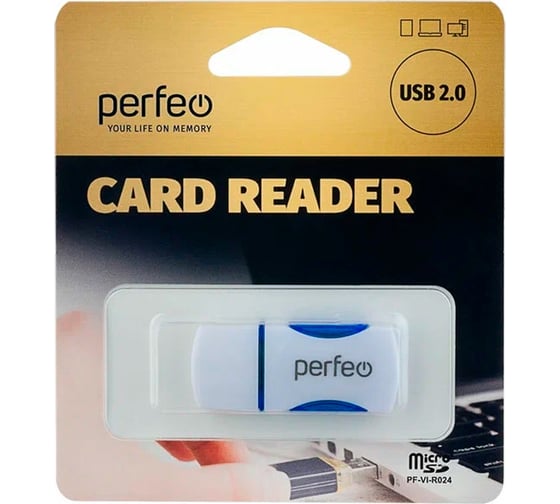 Card Reader PERFEO Micro SD синий 30016047