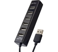 USB-хаб PERFEO USB-HUB 7 Port, (PF-H035 Black), черный 30015352
