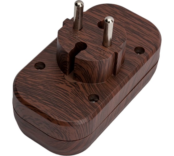 Блок TDM ELECTRIC на 2 гнезда 2П б/з плоский 6А 250B Эко SQ1806-0078