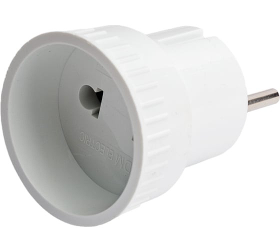 Адаптер розетка TDM ELECTRIC б/з - SHUKO 6А 250В белый SQ1806-0023