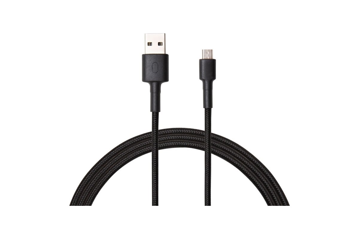 USB-кабель Xiaomi Mi Braided USB Type-C Cable SJX10ZM 100см чёрный  SJV4109GL - выгодная цена, отзывы, характеристики, фото - купить в Москве и  РФ