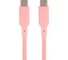 Кабель QUMO Type-C на Type-C, силиконовый, 1м, 3A, 60W, PD, розовый 32966 1
