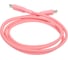 Кабель QUMO Type-C на Type-C, силиконовый, 1м, 3A, 60W, PD, розовый 32966 4