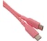 Кабель QUMO Type-C на Type-C, силиконовый, 1м, 3A, 60W, PD, розовый 32966 5