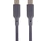Кабель QUMO Type-C на Type-C, силиконовый, 1м, 3A, 60W, PD, серый 32969 1