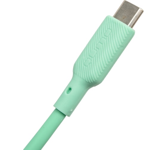 Кабель QUMO USB-A на Type-C, силиконовый, 1м, 3A, 18W, зеленый 32963