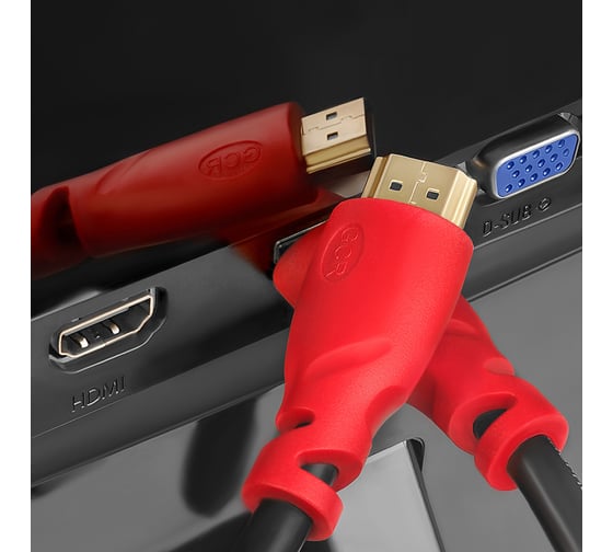 Кабель HDMI GCR 1.5m, для подключения ПК, ТВ, Монитора, игровых и ТВ приставок VIVHMI350-1.5m