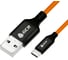 Кабель для зарядки телефона GCR TypeC, 2.0m, оранжевый VIV51I749 1