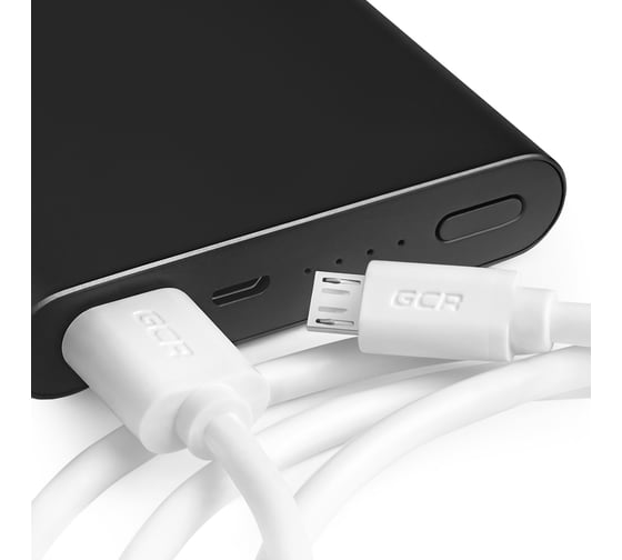 Кабель для зарядки и передачи данных GCR MicroUSB для Samsung, Xiaomi 51104, 2.0m, белый, VIV51I104