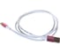 Кабель для зарядки телефона GCR TypeC, 1.0m, белый с розовым 50783 3