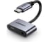 Адаптер Ugreen USB-C в USB-C, 3.5мм аудио, цвет черно-серый, длина 0,1м, 50596 1