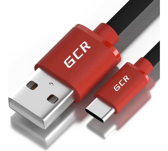 Кабель для зарядки телефона GCR TypeC, 3.0m, черный 51906 1