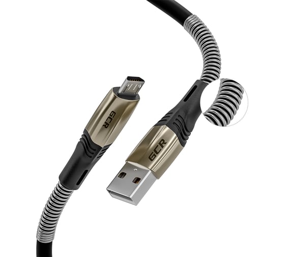 Ультрагибкий и прочный кабель GCR MicroUSB, 1.2m 51960 1