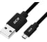 Кабель для зарядки телефона GCR microUSB, 1.5m, черный UA2MCB1-BB2S-1.5m 1