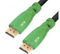 Цифровой кабель GCR HDMI 2.0, 8.0m, черный с зеленым HM321-8.0m
