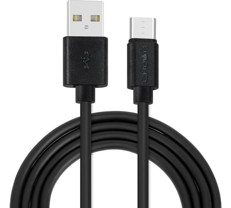 Кабель CROWN USB - microUSB CMCU-1016M black CM000003200
