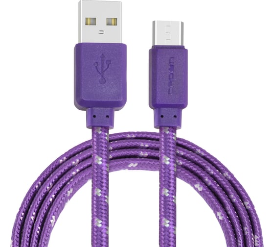 Кабель CROWN USB - microUSB CMCU-3052M violet CM000002116 1