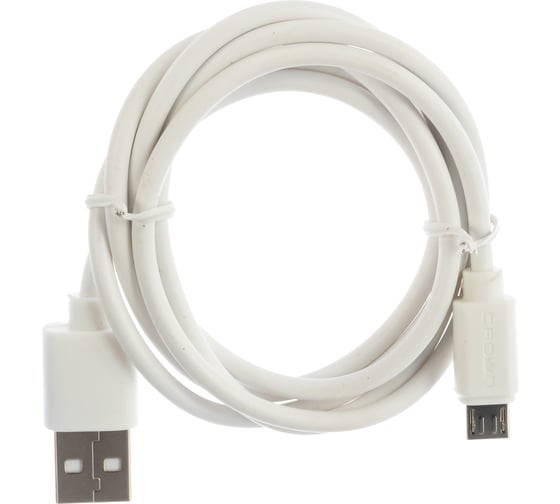Кабель CROWN USB - microUSB CMCU-1016M white CM000003201 1