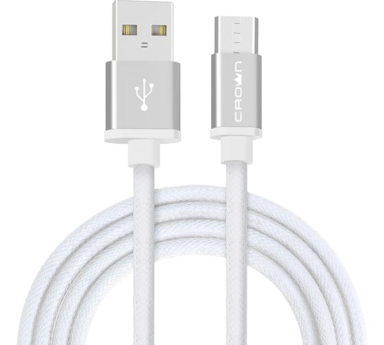 Кабель CROWN USB - microUSB CMCU-3072M white CM000002132 1