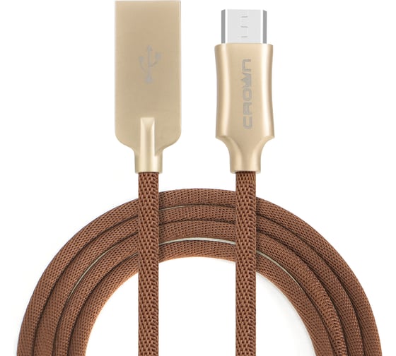 Кабель CROWN USB - microUSB CMCU-3132M brown CM000002147 1