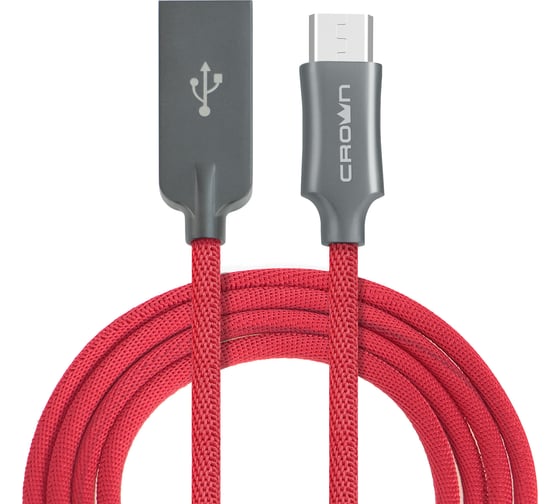 Кабель CROWN USB - microUSB CMCU-3132M red CM000002149 1