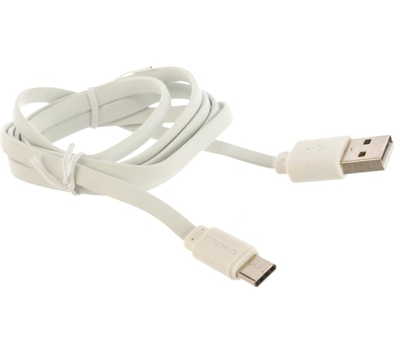 Кабель CROWN USB - USB Type-C CMCU-3022C white CM000002104 1