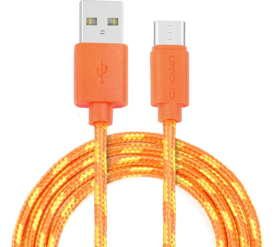 Кабель CROWN USB - USB Type-C CMCU-3042C orange CM000002115 1