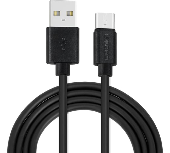 Кабель CROWN USB - USB Type-C CMCU-3012C black CM000002100