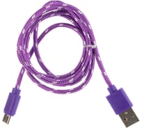 Кабель CROWN USB - USB Type-C CMCU-3042C violet CM000002113