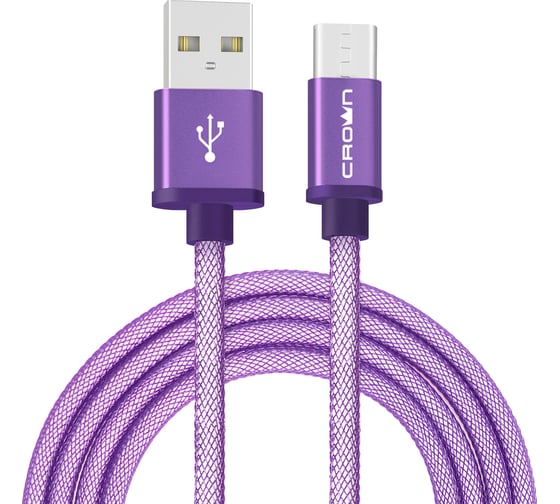 Кабель CROWN USB - USB Type-C CMCU-3072C violet CM000002126 1