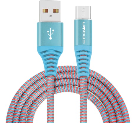 Кабель CROWN USB - USB Type-C CMCU-3102C blue CM000002139