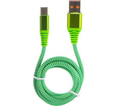 Кабель CROWN USB - USB Type-C CMCU-3102C green CM000002137