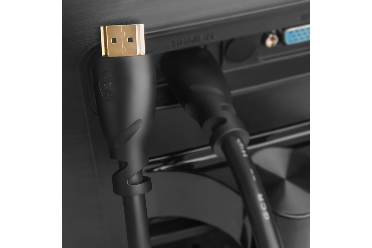 Кабель GCR HDMI, 0.5m, для подключения ПК, ТВ, Монитора HM310-0.5m ...