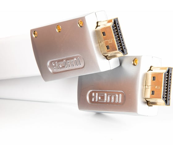 Кабель HDMI AOpen/Qust 19M/M ver 2.0, 1.8M серебряно-белый Flat ACG568F-S-1.8M