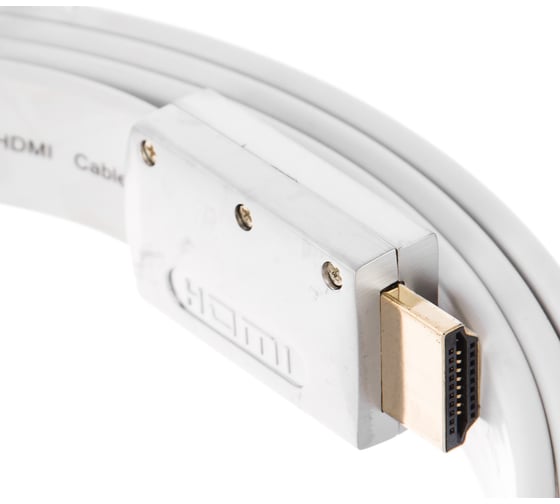 Кабель HDMI AOpen/Qust 19M/M ver 2.0, 1.8M серебряно-белый Flat ACG568F-S-1.8M