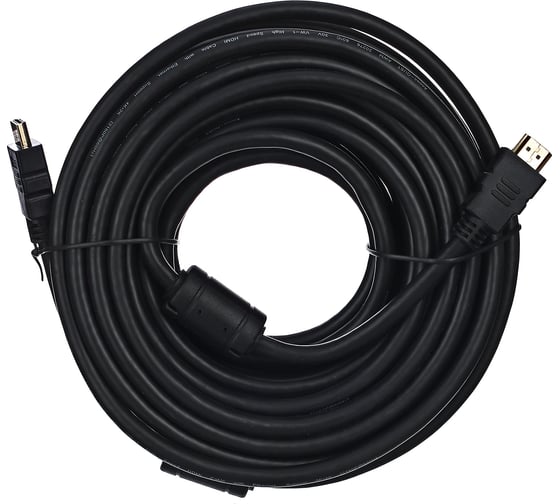 Кабель HDMI AOpen/Qust 19M/M ver 2.0, 20М, 2 фильтра Aopen ACG711D-20M