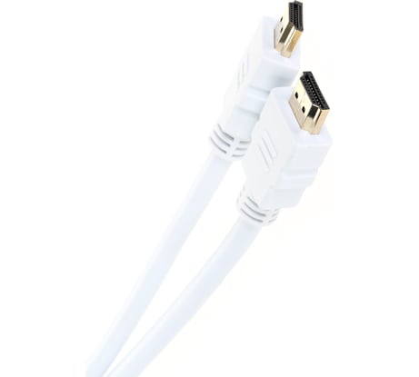 Кабель HDMI AOpen/Qust 19M/M ver 2.0, 1.8М, белый ACG711W-1.8M