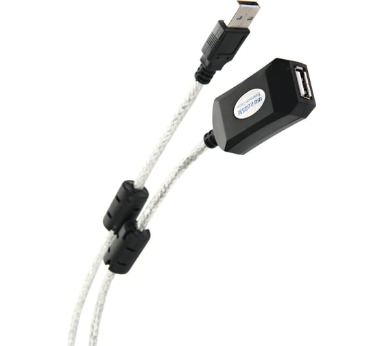 Кабель-адаптер AOpen/Qust USB2.0-repeater, удлинительный активный Am-Af 25м Aopen ACU823-25M 1